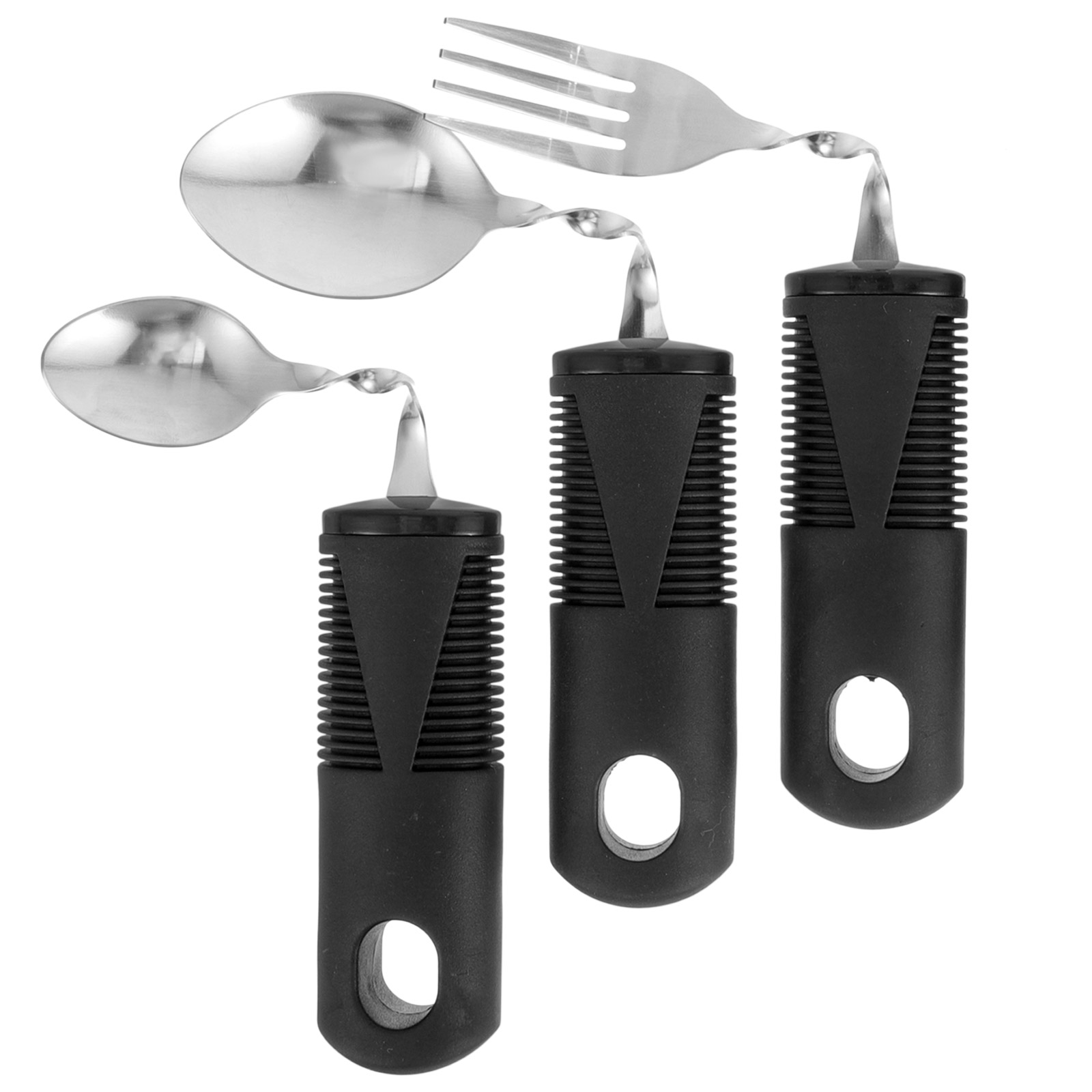 Kitchen Appliances Combo - 3Pcs Anti Shaking Stainless Steel Cutlery
