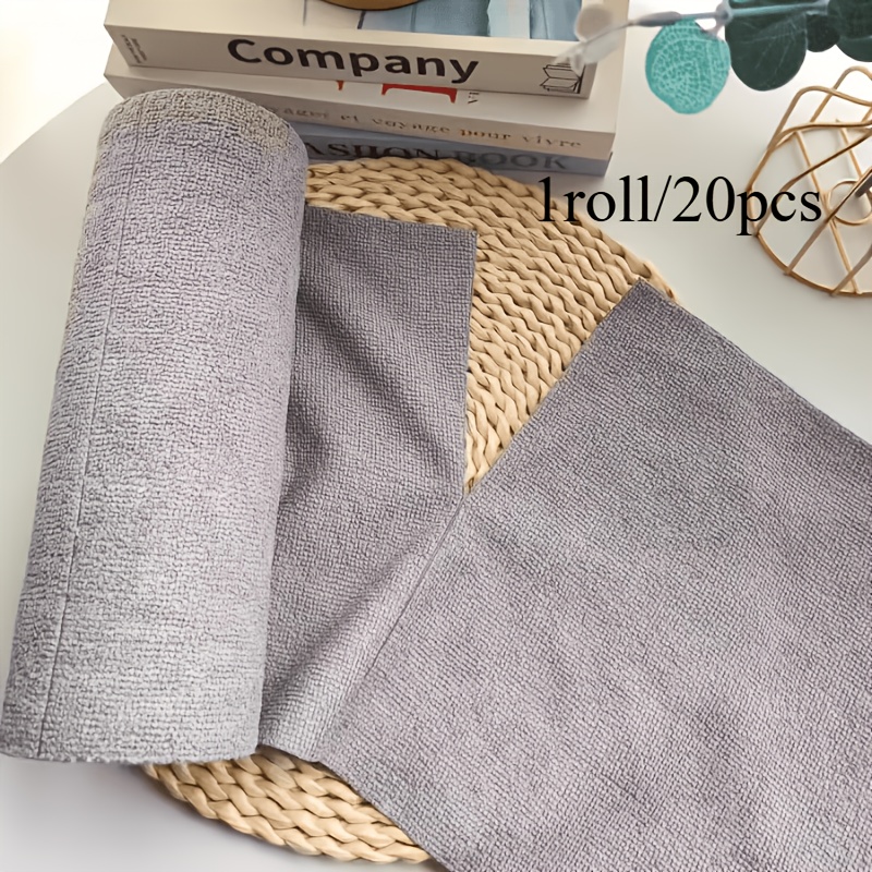 Kitchen Appliances Combo - 20 Sheets/Roll Double-Sided Microfiber Dishcloth, Super