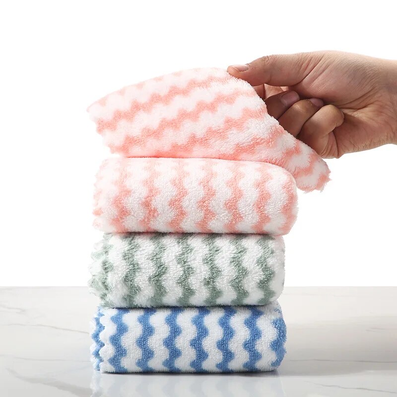Kitchen Appliances Combo - 20Pcs Kitchen Wipes Coral Velvet Wave