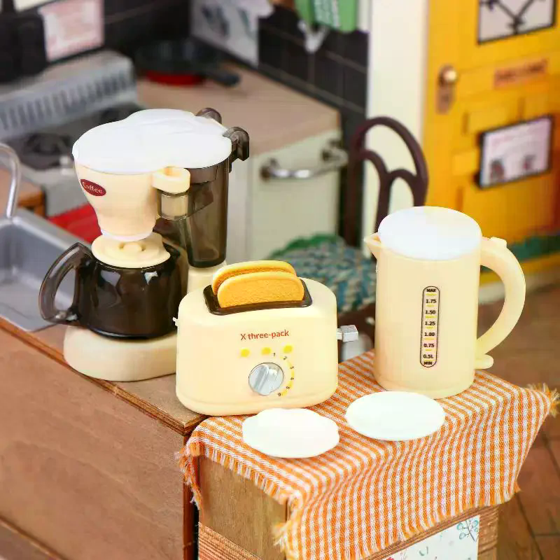 1 Set 1 12 Dollhouse Appliance - Kitchen Appliances For Kids avaliação e preço