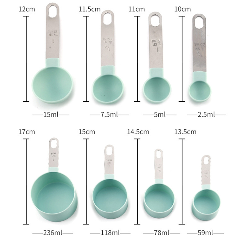 8PCS Measuring Cups Spoons Set - Kitchen Appliances Set avaliação e preço