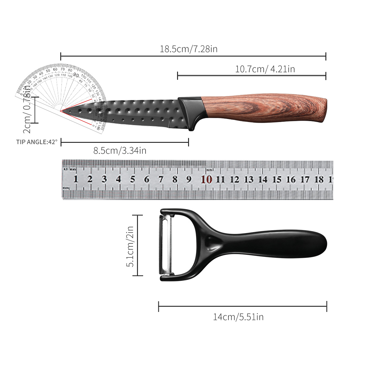 Stainless Steel Fruit Knife Pa - Kitchen Appliances Set avaliação e preço