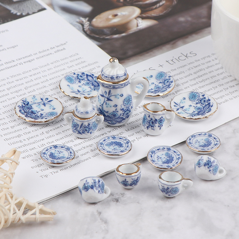 15Pcs 1:12 Miniature Porcelain - Kitchen Appliances For Kids avaliação e preço