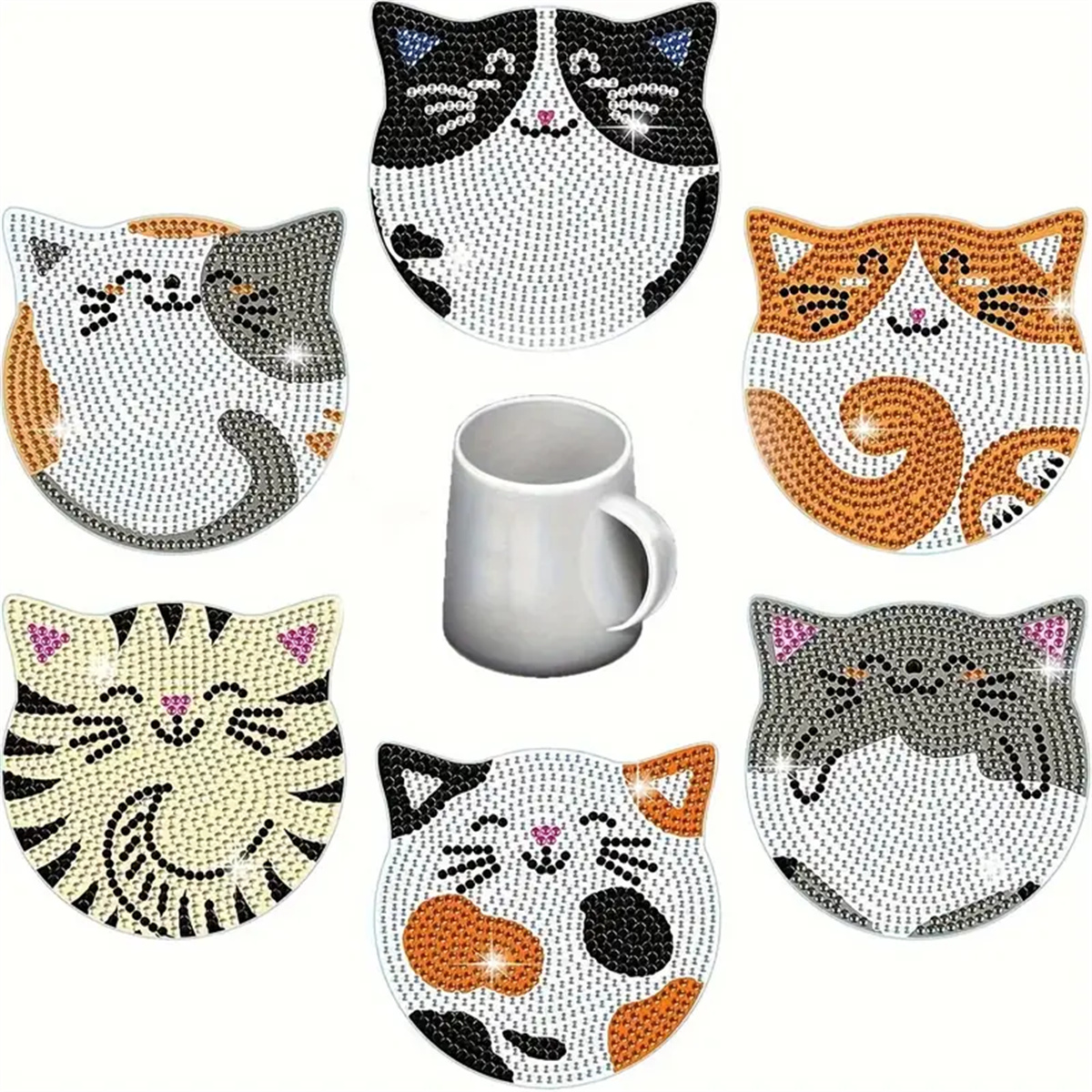 6 Pieces/set DIY Cat Rhineston - Kitchen Appliances Set avaliação e preço