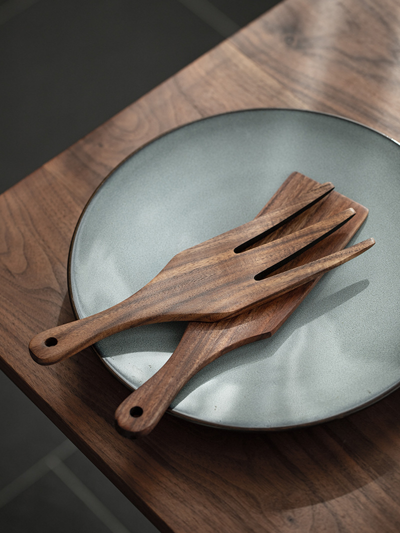 Wooden Salad Server, Wood Sala - Kitchen Appliances Combo avaliação e preço