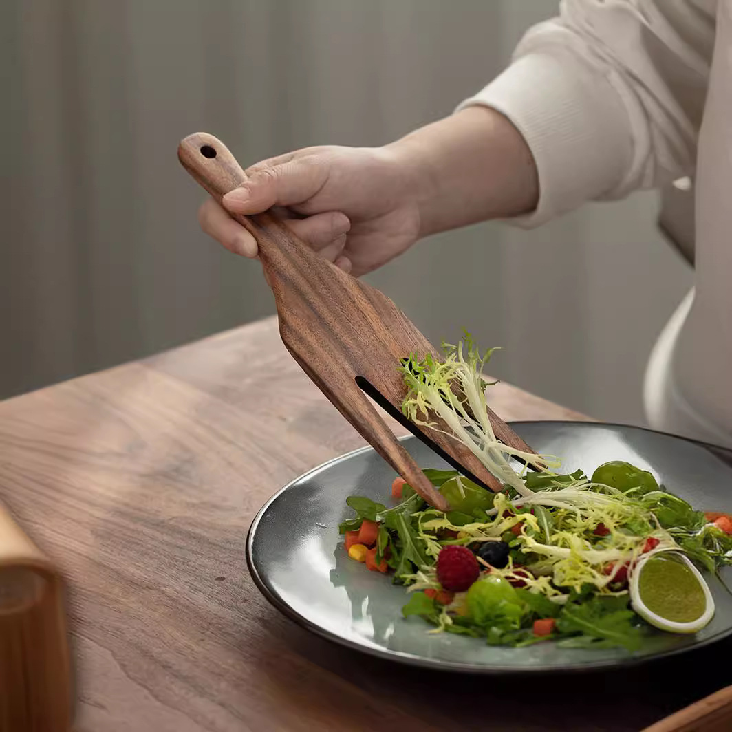 Wooden Salad Server, Wood Sala - Kitchen Appliances Combo avaliação e preço