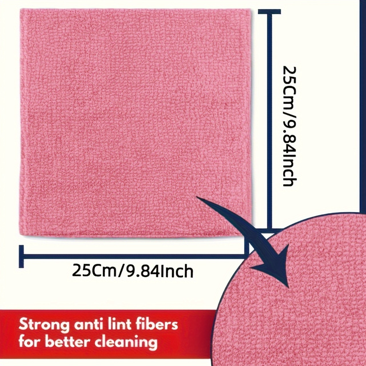 1-50Pcs Light Pink Microfiber  - Kitchen Appliances Set avaliação e preço