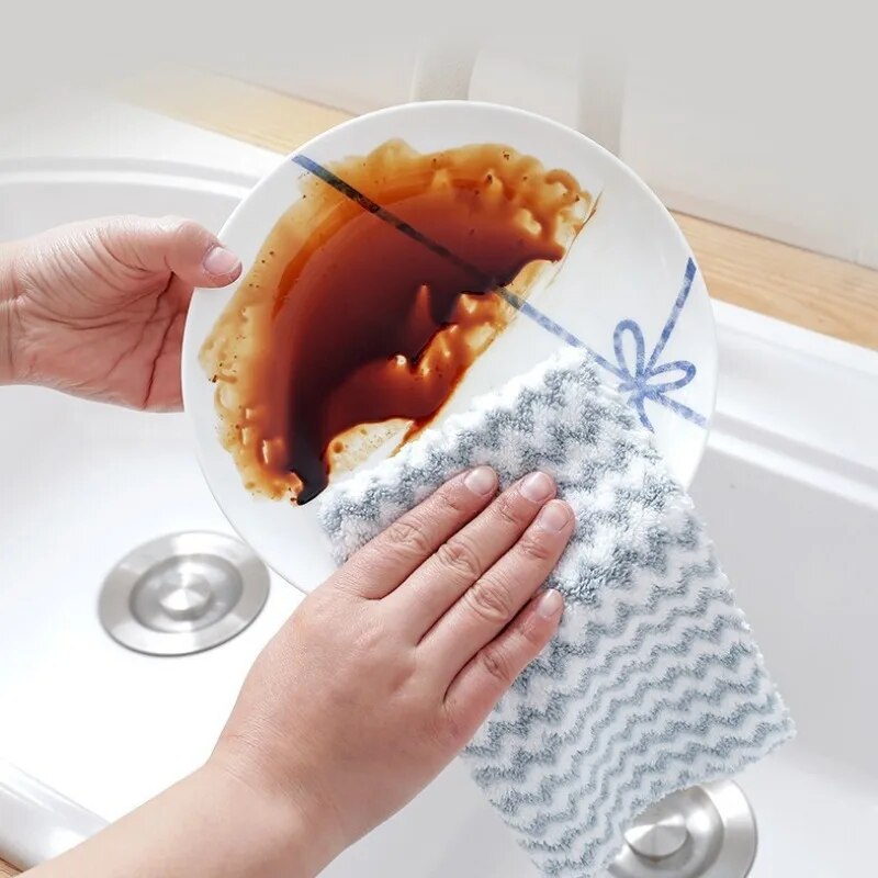 20Pcs Kitchen Wipes Coral Velv - Kitchen Appliances Combo avaliação e preço