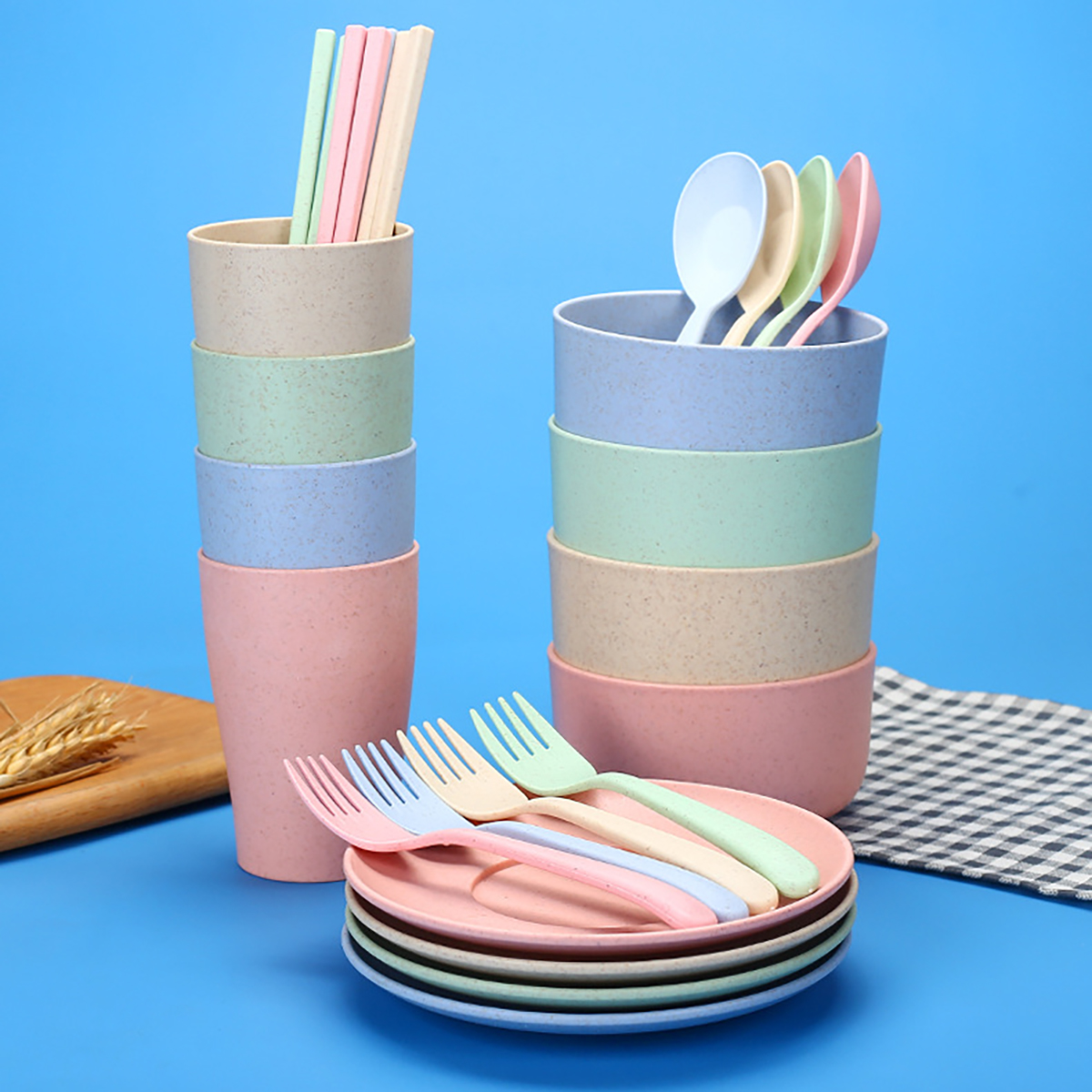 Fork Spoon Chopsticks Bowls Cu - Kitchen Appliances Set avaliação e preço