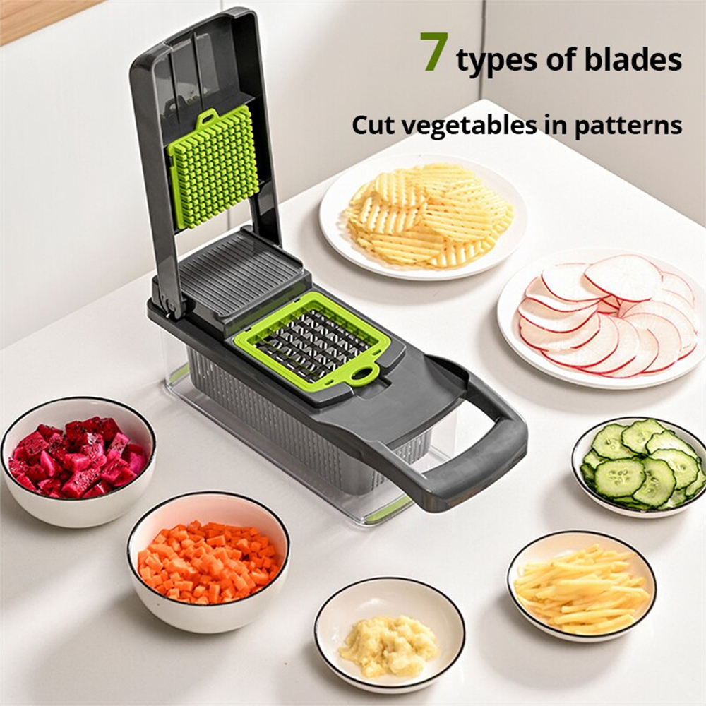 12/16pcs Vegetable Cutter Mult - Kitchen Appliances Japan avaliação e preço