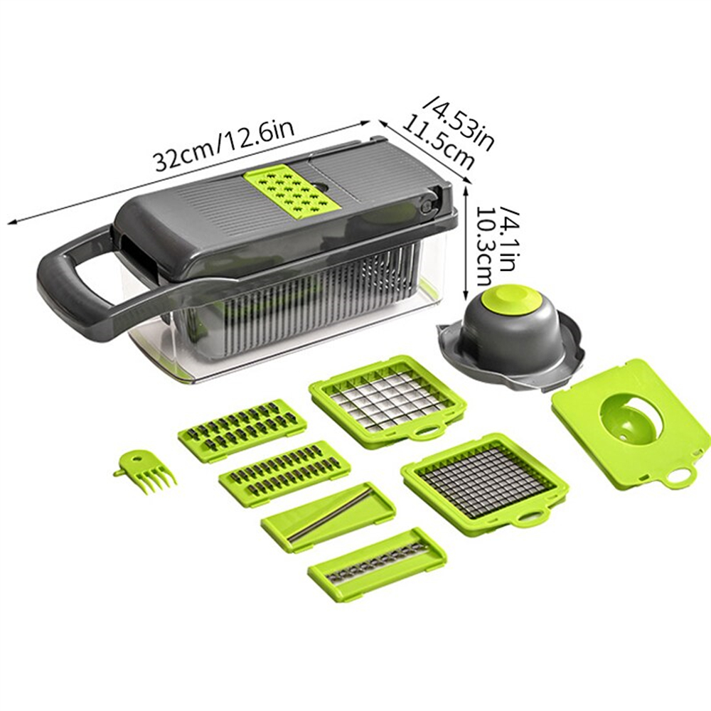 12/16pcs Vegetable Cutter Mult - Kitchen Appliances Japan avaliação e preço
