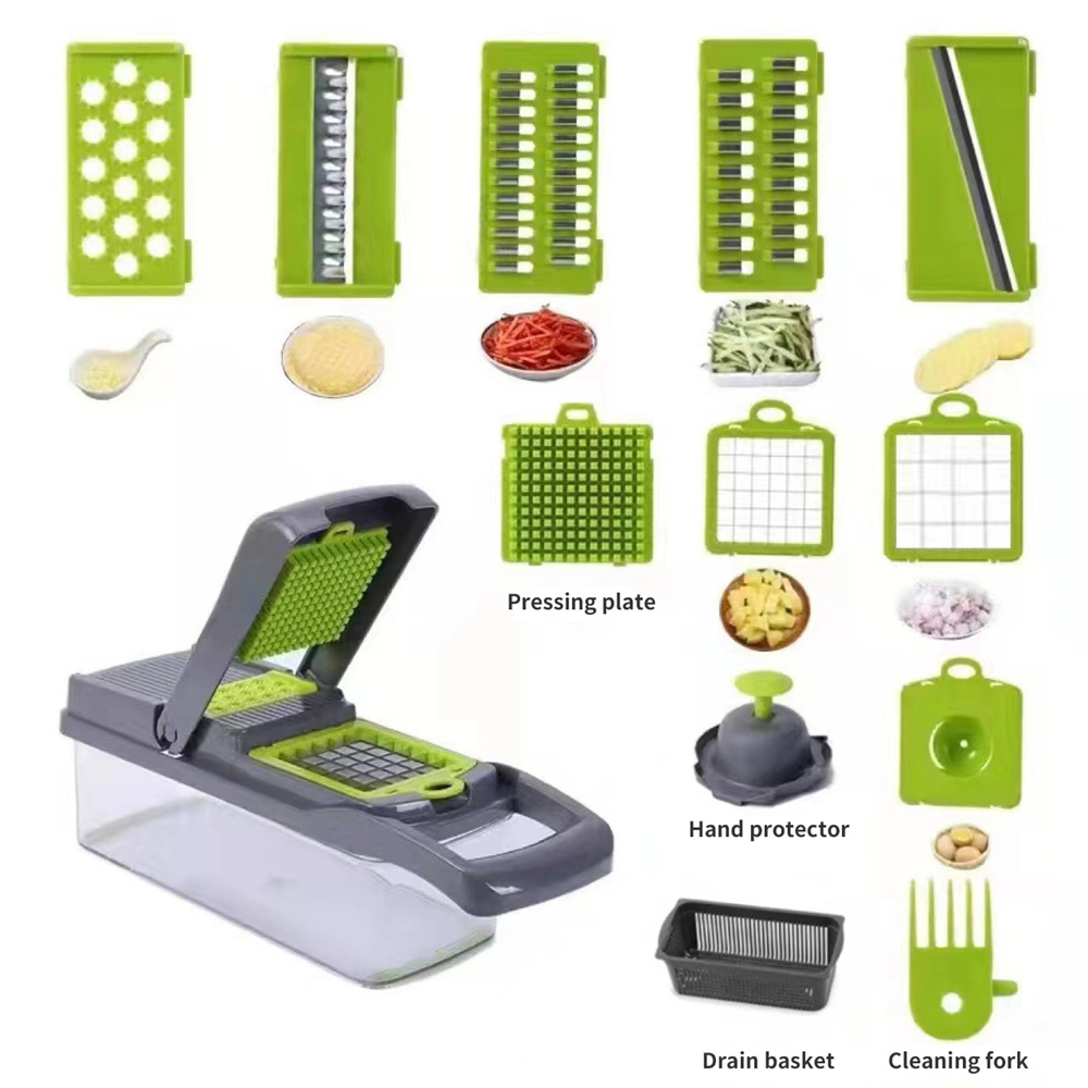 12/16pcs Vegetable Cutter Mult - Kitchen Appliances Japan avaliação e preço