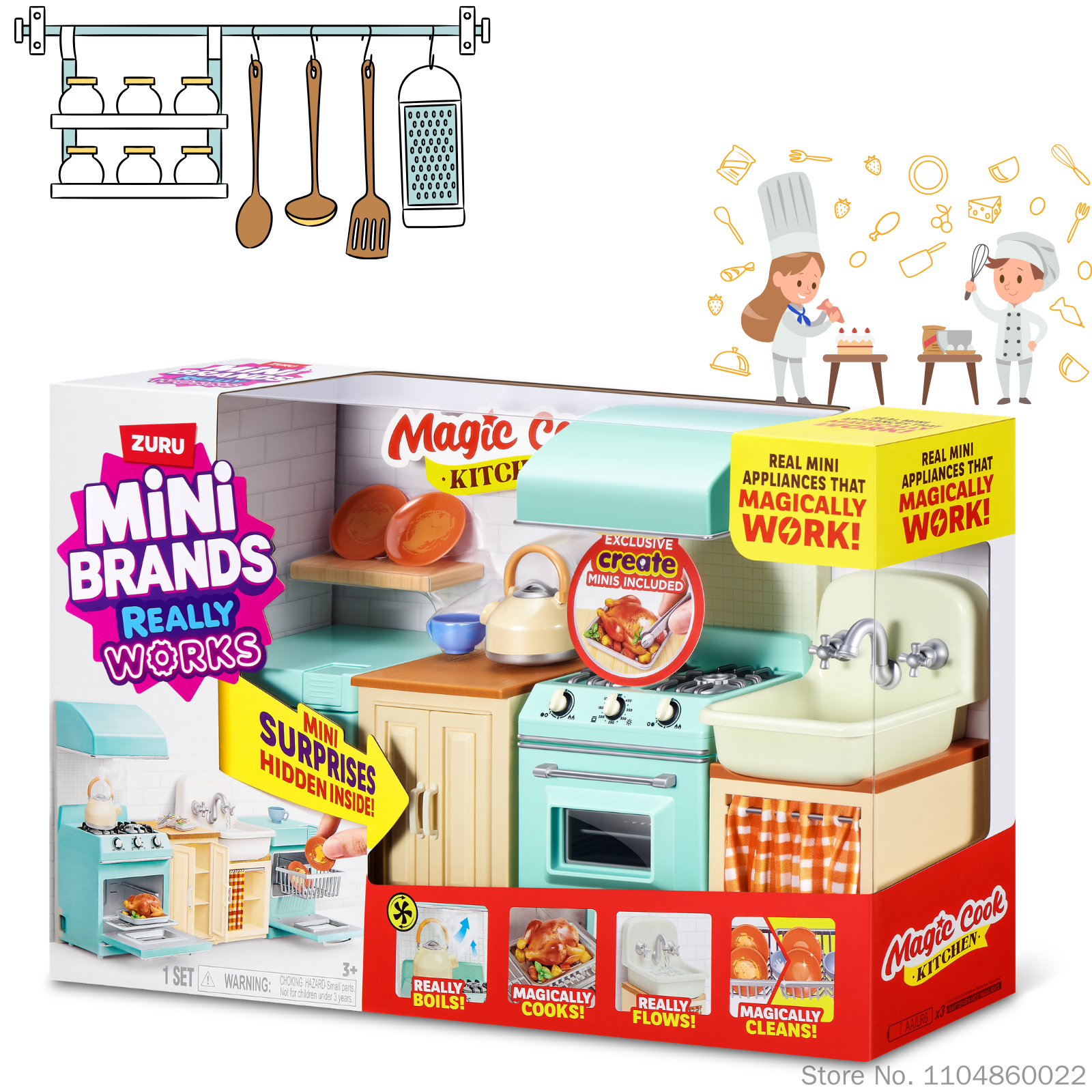 New Zuru Mini Brands Magic Coo - Kitchen Appliances Gift Items avaliação e preço